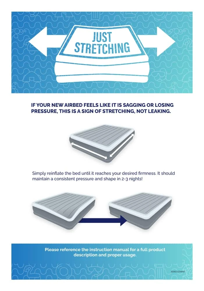 Woods Queen DreamTech Comfort Cell Double-High Inflatable Air Mattress/Airbed W/ Built-In 120V Pump 12 Woods Queen DreamTech Comfort Cell Double-High Inflatable Air Mattress/Airbed W/ Built-In 120V Pump - Image 10