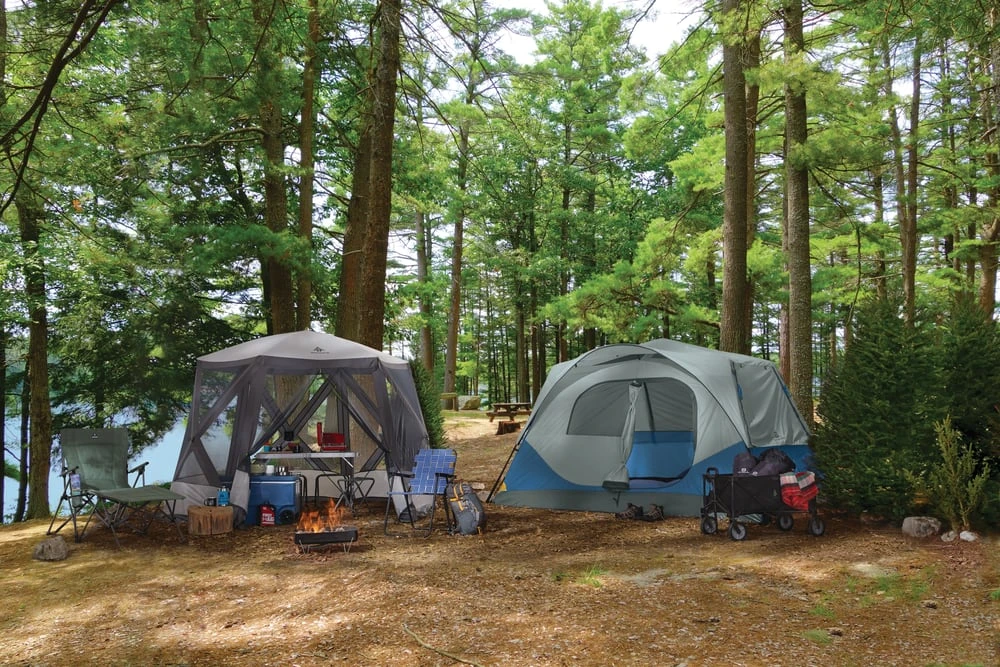 Woods™ Gibbous Solar/Rechargeable LED Camping Light/Lantern W/ USB Port, 150 Lumen, Small 7 Woods™ Gibbous Solar/Rechargeable LED Camping Light/Lantern W/ USB Port, 150 Lumen, Small - Image 5