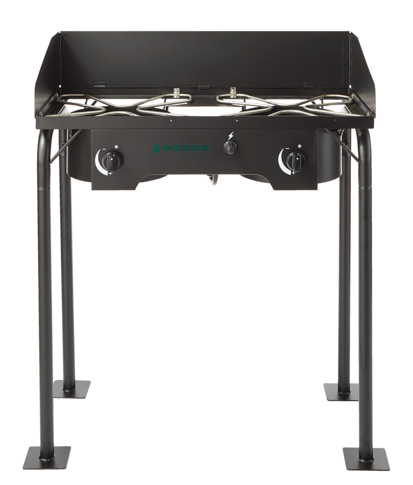 Woods™ Prospector Double-Burner 30,000 BTUs Electric Start Camp Stove 5 Woods™ Prospector Double-Burner 30,000 BTUs Electric Start Camp Stove - Image 3