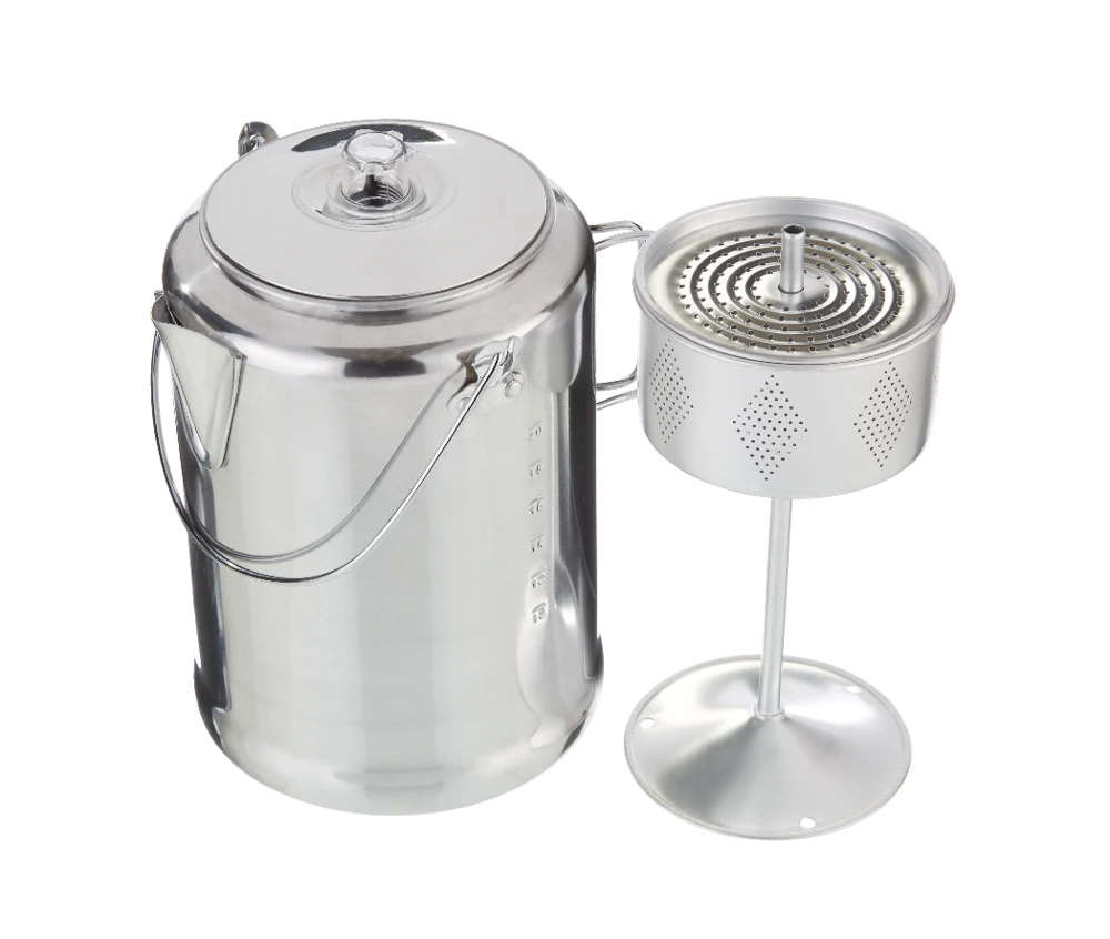 Woods™ Outset Aluminum Camping Coffee Percolator, 20-Cups 6 Woods™ Outset Aluminum Camping Coffee Percolator, 20-Cups - Image 4