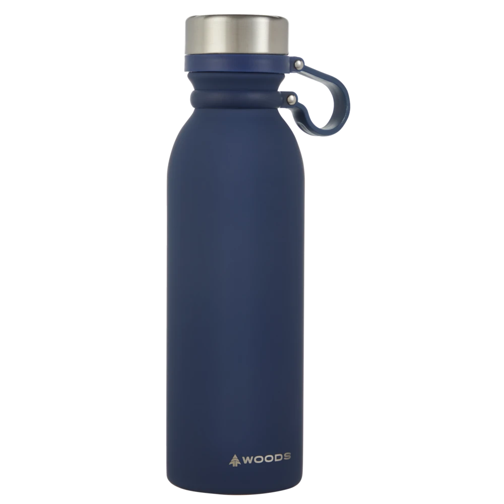 Woods™ Stainless Steel Insulated Rubberized Water Bottle, Assorted Colours, 600mL 4 Woods™ Stainless Steel Insulated Rubberized Water Bottle, Assorted Colours, 600mL - Image 2