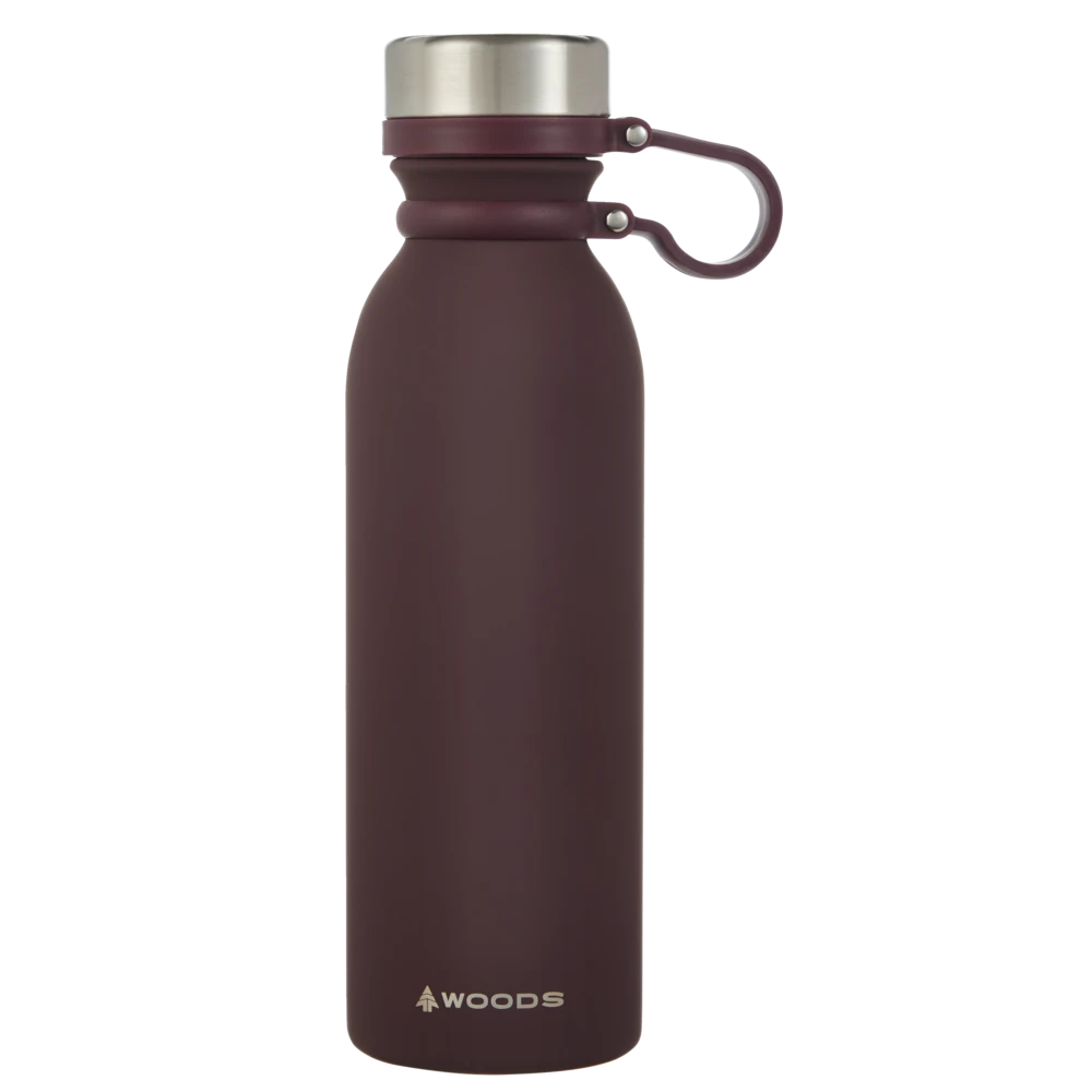 Woods™ Stainless Steel Insulated Rubberized Water Bottle, Assorted Colours, 600mL 6 Woods™ Stainless Steel Insulated Rubberized Water Bottle, Assorted Colours, 600mL - Image 4