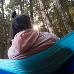 Woods Backpacker Single-Person Nylon Outdoor Camping Hammock W/ Tree Wraps & Carry Bag -Wander Camp Shop woods backpacker hammock e452aa4e 179e 4cbe bc05 640c56ca8498