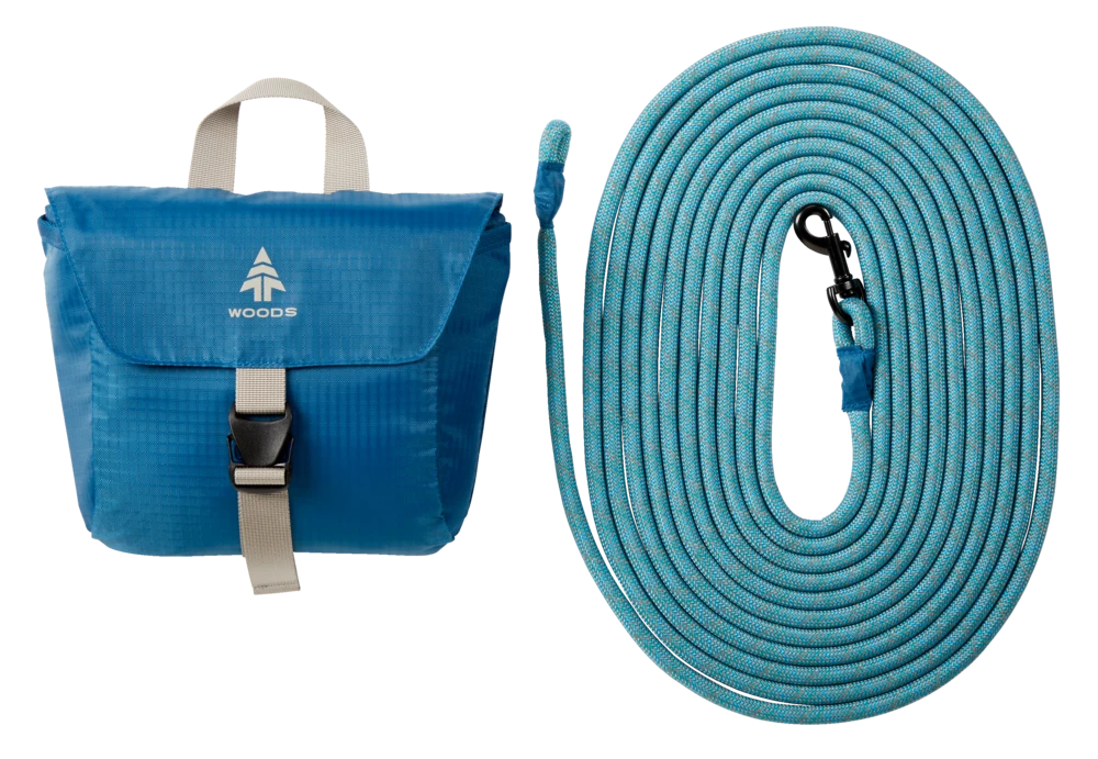 Woods BALSAM-FUR Campsite Dog Hitching System W/ Reflective Rope, Stow Bag, And Carabiner, 26.2-ft 2 Woods BALSAM-FUR Campsite Dog Hitching System W/ Reflective Rope, Stow Bag, And Carabiner, 26.2-ft