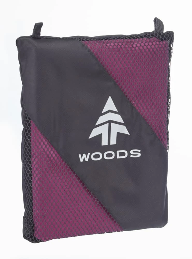 Woods Compact Lightweight Absorbent & Fast-Drying Microfibre Camping Beach Towel, Assorted, 33.4 X59-in 3 Woods Compact Lightweight Absorbent & Fast-Drying Microfibre Camping Beach Towel, Assorted, 33.4 X59-in