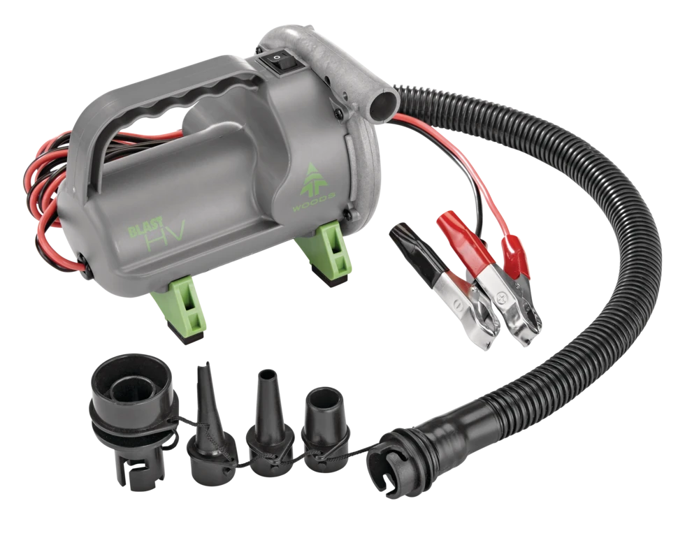 Woods Blast HV Marine Electric Air Pump W/ Battery Clips, Inflates/Deflates X-Large Inflatables 4 Woods Blast HV Marine Electric Air Pump W/ Battery Clips, Inflates/Deflates X-Large Inflatables - Image 2