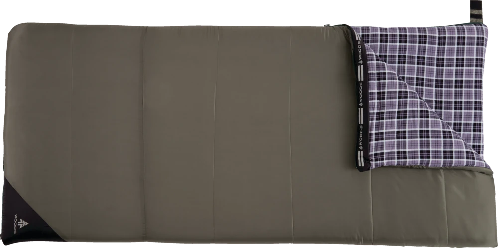 Woods Canmore Cotton Flannel Lined Insulated Cold Weather Sleeping Bag W/ Compression Sack, -10°C 11 Woods Canmore Cotton Flannel Lined Insulated Cold Weather Sleeping Bag W/ Compression Sack, -10°C - Image 9