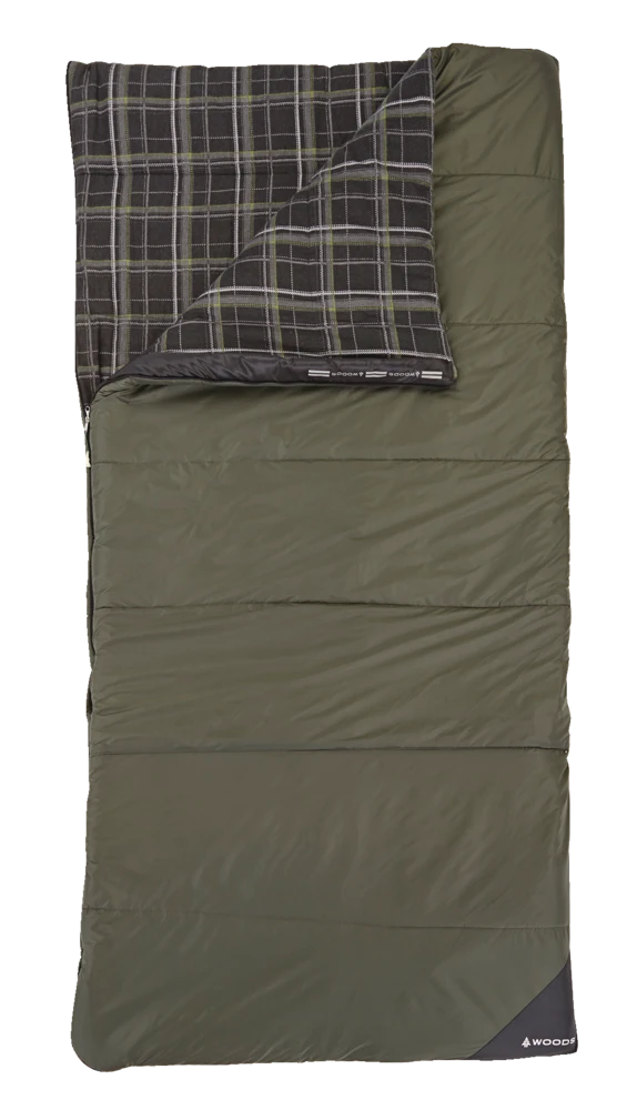 Woods Canmore Cotton Flannel Lined Insulated Cold Weather Sleeping Bag W/ Compression Sack, -10°C 9 Woods Canmore Cotton Flannel Lined Insulated Cold Weather Sleeping Bag W/ Compression Sack, -10°C - Image 7