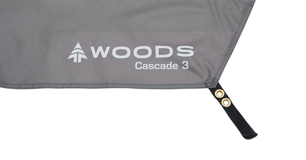 Woods Cascade 3-Person Waterproof Camping Tent Footprint/Ground Cloth Sheet W/ Stuff Sack 7 Woods Cascade 3-Person Waterproof Camping Tent Footprint/Ground Cloth Sheet W/ Stuff Sack - Image 5