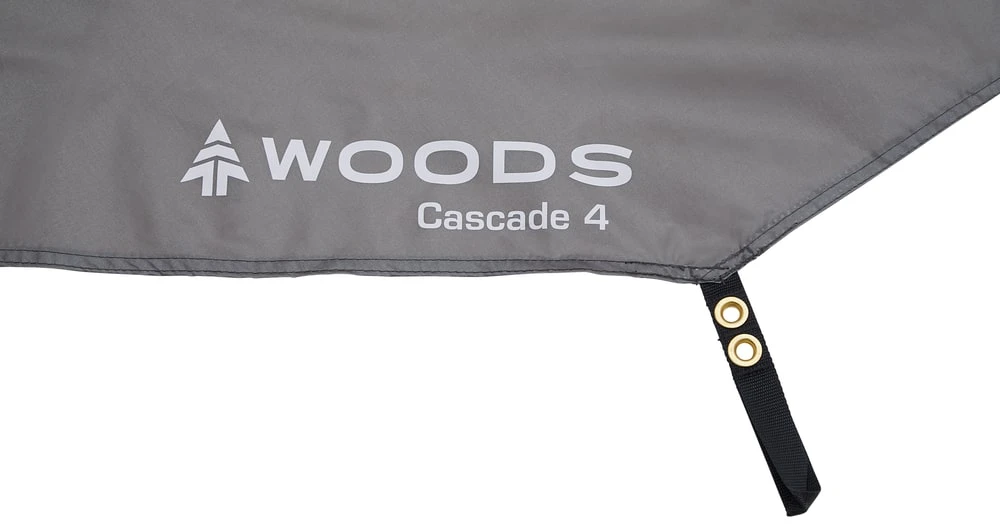 Woods Cascade 4-Person Waterproof Camping Tent Footprint/Ground Cloth Sheet W/ Stuff Sack 7 Woods Cascade 4-Person Waterproof Camping Tent Footprint/Ground Cloth Sheet W/ Stuff Sack - Image 5