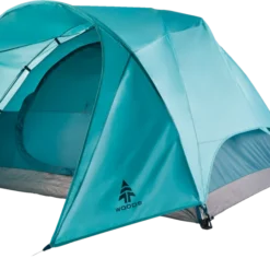 Woods Creekside 3-Season, 3-Person Camping Dome Tent W/ Canopy/Awning, Rain Fly & Carry Bag -Wander Camp Shop woods creekside 3 person tent 44e74756 8156 4f29 905c 606c13d3d789
