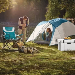 Woods Creekside 3-Season, 3-Person Camping Dome Tent W/ Canopy/Awning, Rain Fly & Carry Bag -Wander Camp Shop woods creekside 3 person tent ac881e57 32fe 48e0 af3c dd3f566ef67d