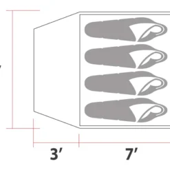 Woods Creekside 3-Season, 4-Person Camping Dome Tent W/ Canopy/Awning, Rain Fly & Carry Bag -Wander Camp Shop woods creekside 4 person tent 1c63bce6 a4c7 4534 be27 31fa486a464a