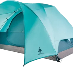 Woods Creekside 3-Season, 4-Person Camping Dome Tent W/ Canopy/Awning, Rain Fly & Carry Bag -Wander Camp Shop woods creekside 4 person tent bd1747d5 0001 44e7 8dfc da20c1a0e410