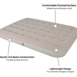 Woods Double Single-High Inflatable Air Mattress/Airbed W/ 2-in-1 Pump For AC/Car Outlet -Wander Camp Shop woods double airbed with pump 71bd56d4 b62e 4a61 acfa b9b47ec6a230