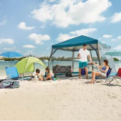 Woods Reign Instant 2-Door Screen House/Canopy Tent/Gazebo Camping Shelter, 12-ft X 12-ft -Wander Camp Shop woods easy up gazebo 12 x 12 ft 25a799a6 f63e 4392 a26d ba0bcb1248d5