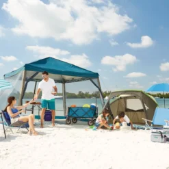 Woods Reign Instant 2-Door Screen House/Canopy Tent/Gazebo Camping Shelter, 12-ft X 12-ft -Wander Camp Shop woods easy up gazebo 12 x 12 ft fe1f2805 c9b2 40d3 a5a7 08513edf36d9