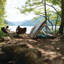 Woods A-Frame 3-Season, 3-Person Camping Tent W/ 2-Doors, Rain Fly & Carry Bag -Wander Camp Shop woods expedition a frame tent 3 person dfb8dc9d 0794 4f31 8d6e af6e4f7f035c