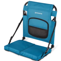 Woods Expedition Portable Folding Canoe Seat Pad Cushion W/ Adjustable Backrest & Lumbar Support, Assorted