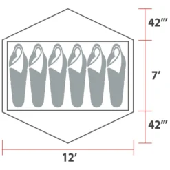 Woods Lookout 3-Season, 6-Person Camping Dome Tent W/ Vestibule, Rain Fly & Carry Bag -Wander Camp Shop woods expedition lookout tent 6 person 4ea03ddb e78f 49c9 a531 650de37ea8b8
