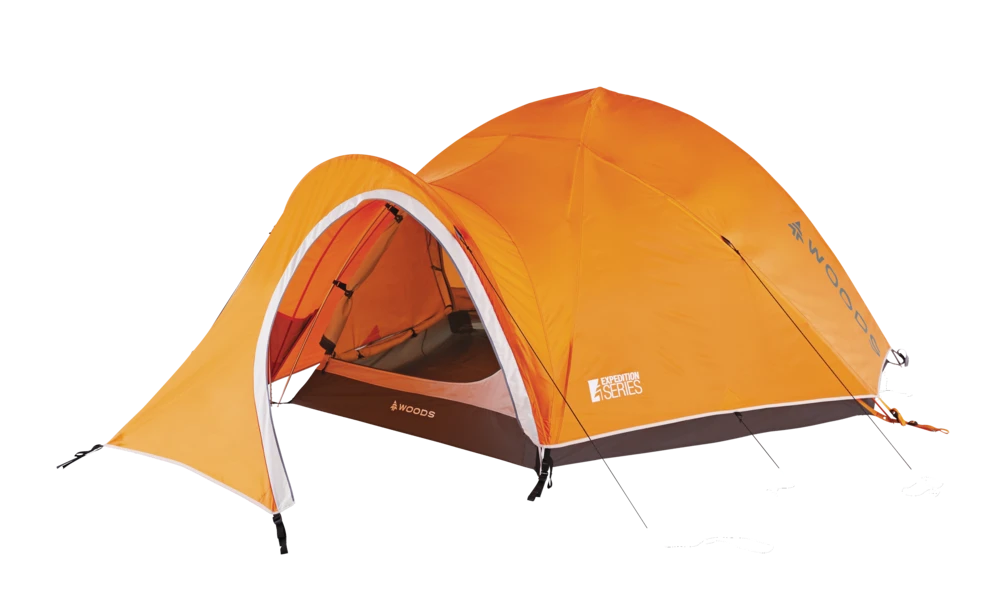 Woods Pinnacle 4-Season, 2-Person Lightweight Camping Dome Tent W/ Vestibule, Rain Fly & Carry Bag 6 Woods Pinnacle 4-Season, 2-Person Lightweight Camping Dome Tent W/ Vestibule, Rain Fly & Carry Bag - Image 4