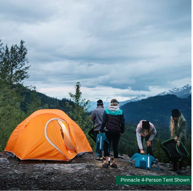 Woods Pinnacle 4-Season, 2-Person Lightweight Camping Dome Tent W/ Vestibule, Rain Fly & Carry Bag 13 Woods Pinnacle 4-Season, 2-Person Lightweight Camping Dome Tent W/ Vestibule, Rain Fly & Carry Bag - Image 11