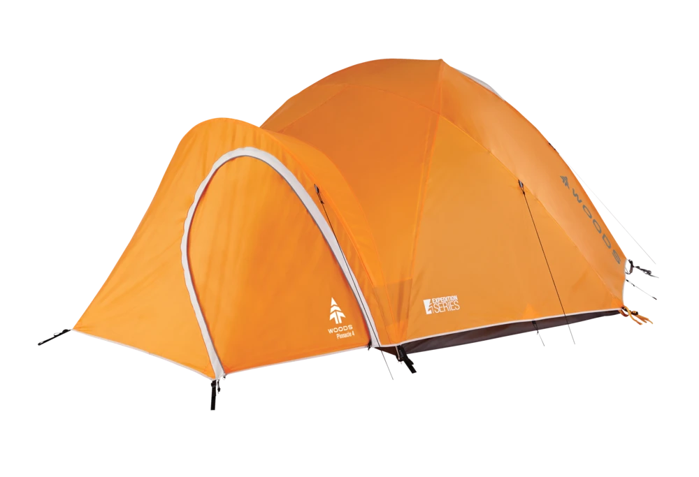 Woods Pinnacle 4-Season, 4-Person Lightweight Camping Dome Tent W/ Vestibule, Rain Fly & Carry Bag 6 Woods Pinnacle 4-Season, 4-Person Lightweight Camping Dome Tent W/ Vestibule, Rain Fly & Carry Bag - Image 4