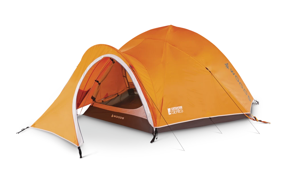 Woods Pinnacle 4-Season, 4-Person Lightweight Camping Dome Tent W/ Vestibule, Rain Fly & Carry Bag 4 Woods Pinnacle 4-Season, 4-Person Lightweight Camping Dome Tent W/ Vestibule, Rain Fly & Carry Bag - Image 2