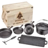 Woods™ Heritage Cast Iron Non-Stick Camping Cook Set -Wander Camp Shop woods heritage cast iron cook set 9 piece 196c1f1f d2b2 47c7 9fd9 e31a1ff04c40