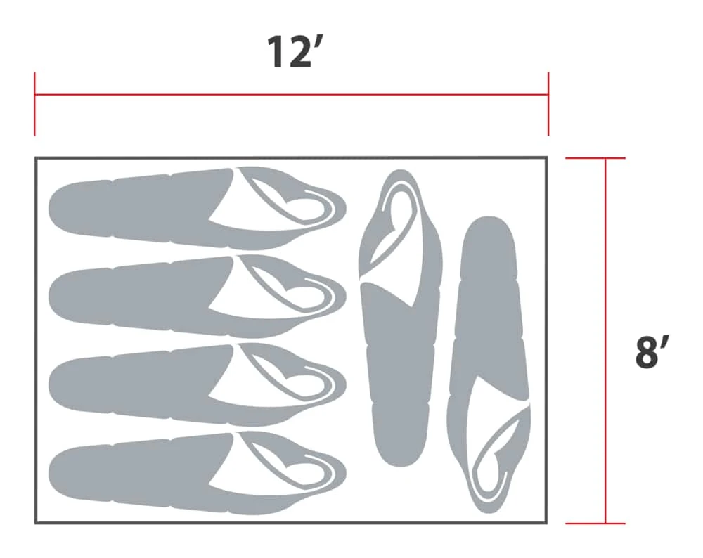 Woods Klondike 3-Season, 6-Person Camping Cabin Tent W/ Canopy/Awning, Rain Fly & Carry Bag 5 Woods Klondike 3-Season, 6-Person Camping Cabin Tent W/ Canopy/Awning, Rain Fly & Carry Bag - Image 3
