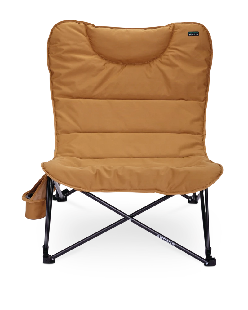Woods Mammoth Padded Oversized Portable Folding Camping Quad Chair W/ Cup Holder & Carry Bag, Dijon 7 Woods Mammoth Padded Oversized Portable Folding Camping Quad Chair W/ Cup Holder & Carry Bag, Dijon - Image 5