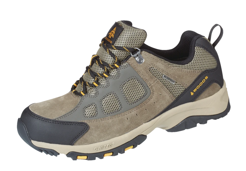 Woods™ Men's Rundle Low-Cut Waterproof Hiking Boots, Taupe/Gold 5 Woods™ Men's Rundle Low-Cut Waterproof Hiking Boots, Taupe/Gold - Image 3