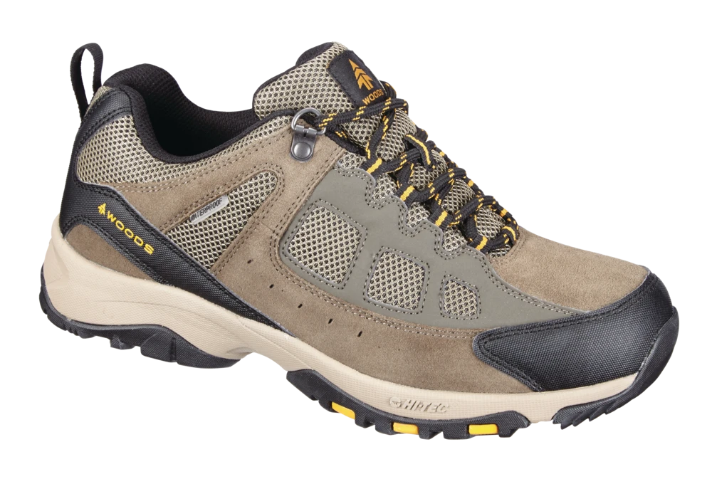Woods™ Men's Rundle Low-Cut Waterproof Hiking Boots, Taupe/Gold 7 Woods™ Men's Rundle Low-Cut Waterproof Hiking Boots, Taupe/Gold - Image 5