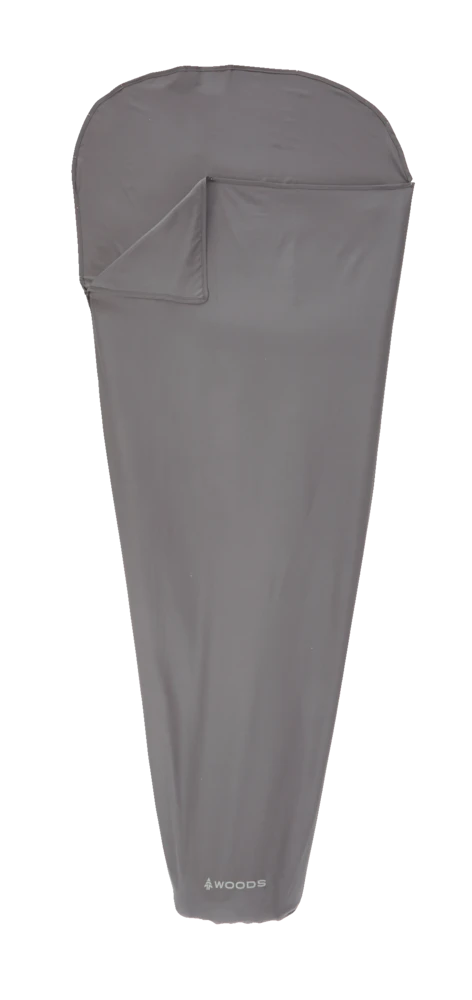 Woods 2-In-1 Compact Mummy Sleeping Bag Liner/Travel Hostel Sheet W/ Stuff Sack 4 Woods 2-In-1 Compact Mummy Sleeping Bag Liner/Travel Hostel Sheet W/ Stuff Sack - Image 2