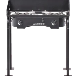 Woods™ Prospector Double-Burner 30,000 BTUs Electric Start Camp Stove