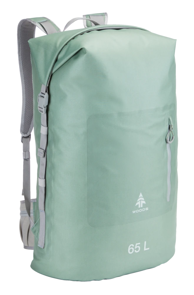 Woods Portage Roll Top Waterproof Dry Backpack For Camping/Hiking/Canoeing/Kayaking, 65-L 4 Woods Portage Roll Top Waterproof Dry Backpack For Camping/Hiking/Canoeing/Kayaking, 65-L - Image 2