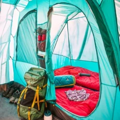 Woods Refuge 3-Season, 6-Person, 2-Room Easy Set-Up Camping Tent W/ Divider, Vestibule & Carry Bag 26 Woods Refuge 3-Season, 6-Person, 2-Room Easy Set-Up Camping Tent W/ Divider, Vestibule & Carry Bag -Wander Camp Shop woods refuge 6 person tent 82a04ee7 7925 4beb 80a2 d3b22fd6e175