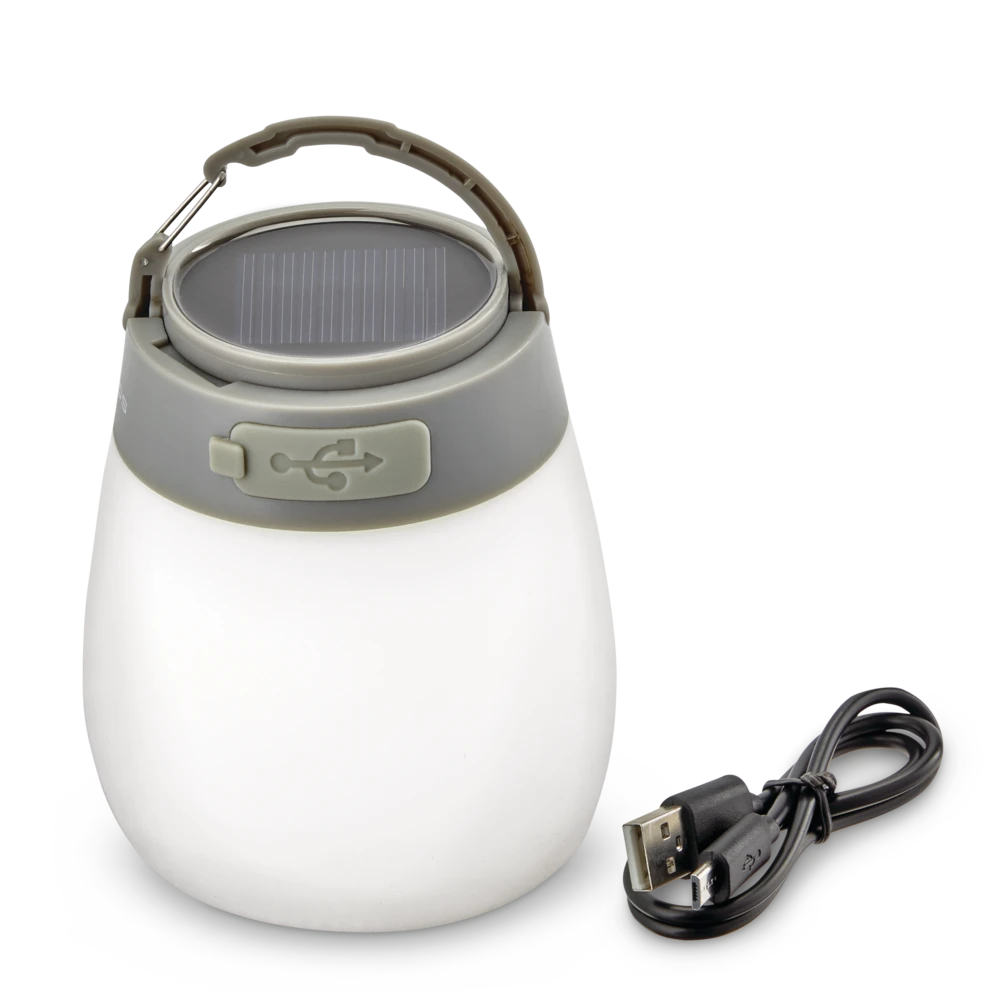 Woods™ Gibbous Solar/Rechargeable LED Camping Light/Lantern W/ USB Port, 150 Lumen, Small 4 Woods™ Gibbous Solar/Rechargeable LED Camping Light/Lantern W/ USB Port, 150 Lumen, Small - Image 2