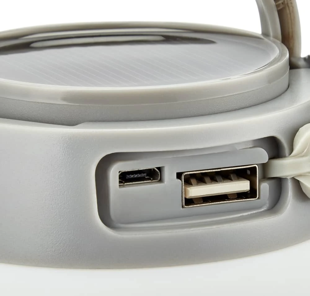 Woods™ Gibbous Solar/Rechargeable LED Camping Light/Lantern W/ USB Port, 150 Lumen, Small 6 Woods™ Gibbous Solar/Rechargeable LED Camping Light/Lantern W/ USB Port, 150 Lumen, Small - Image 4